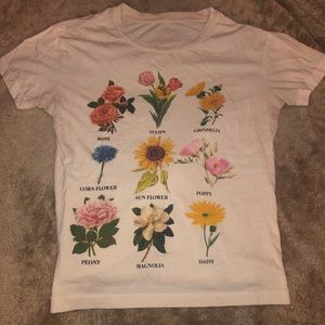 Spring floral graphic top - Size S